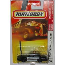 Matchbox Ford Crown Victoria Police Black'n White Highly Detailed #70 1/64 Scale Collectible Die Cast Car
