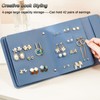 LAKE OF FIRE Earring Holder Organizer with Foldable Book Design