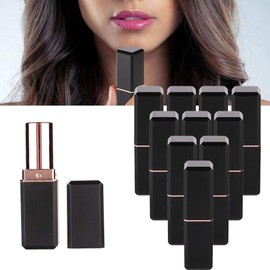 10pcs Tubo De Lápiz Labial VacíO, Tubos Cosméticos DIY Tubos De Contenedores De Lápiz Labial Hechos A Sí Mismos, Larga duracion vacíos de Brillo de Labios Recargables