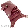GLASS FROG Scissor Case, 6 Inserts, PU Leather, Storage Capacity