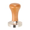 Coffee Tamper Solid Wood Handle Stainless Steel Easy to Use