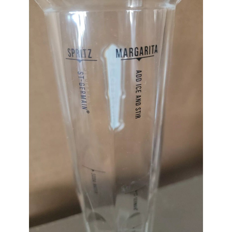 St. Germain ST GERMAIN Acrylic Cocktail Carafe w' Recipe 11.75"