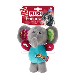 GiGwi (GiGwi) Dog Toy, Plush Friends Puffy Animal Elephant