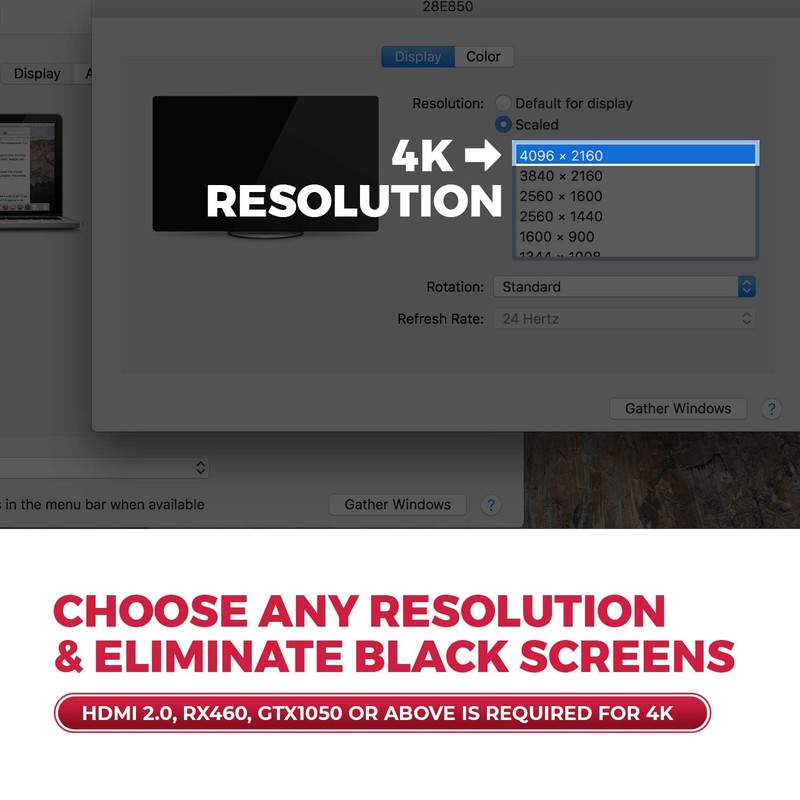 4K HDMI Dummy Plug Display Emulator Headless Ghost Adapter Compatible