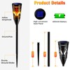 Solar Lights Outdoor Garden, 2Modes Flickering Dancing Flame Lights,IP65 Waterproof