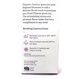 Yamamotoyama Japanese Yamamotoyama Organic Jasmine Premium Green Tea (2 Pack Total of 2.4 oz)