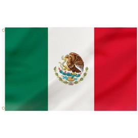 RDEDAO Mexico Flag 3x5 Ft Outdoor - Mexican Flag Outdoor Mexican MX National Flags Vivid Color Fade Proof Premium Polyester Double Stitched with 2 Brass Grommets