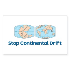 CafePress Stop Continental Drift Rectangle Sticker Rectangle Bumper Sticker Car Decal