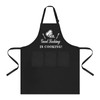 Pixaro Men's Cooking Apron - Men's Apron Adjustable Apron Black
