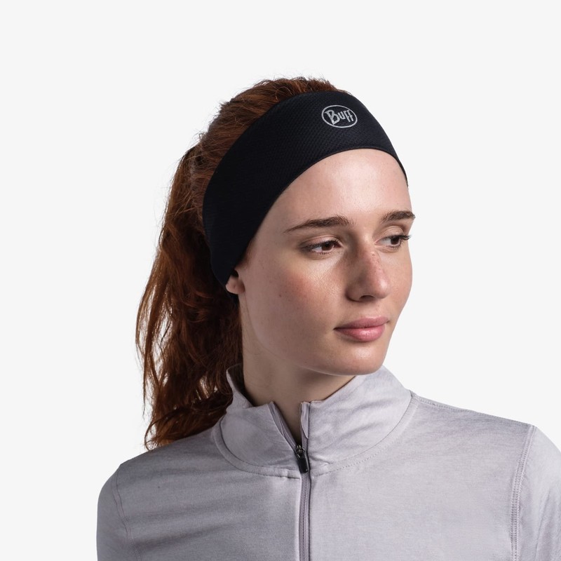 Buff Men's R-Solid Fastwick Headband, Black, One Size
