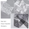 20 Rolls Black White Lace Foil for Nails Lace Nail