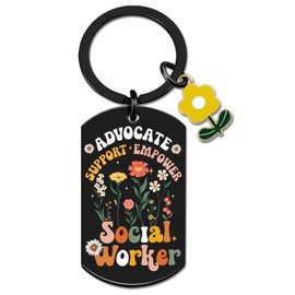 UIWIHHP Social Worker Gifts for Women Thank You Keychain Gift for Social Worker Principal Appreciation Gifts Cute Stuff Thank You Gift for Coworker Office Women