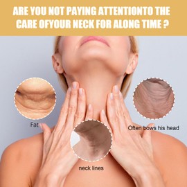 AH-8 Neck Firming Cream with Double Roller Massage - Tighten and Lift Sagging Skin, Improve Wrinkles and Double Chin - Skin Tightening Cream Body for Firm - 120g