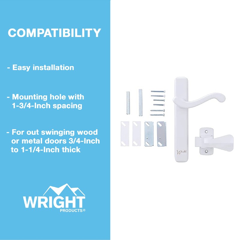 Wright Products - Bayfield Surface Lever Mount Latch for Screen