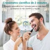 Cepillo Eléctrico Dental Recargable Impermeable 4 Cabezales JHY MX0259 Color
