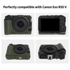 Rieibi EOS R50V Camera Case, Quality PU Leather Protective Half