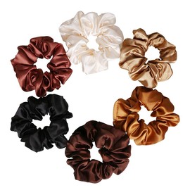 nuoshen 12 Pieces Scrunchies, Elastic Satin Scrunchy Silk Scrunchies for Women Girls Hair Accessories