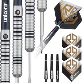 Unicorn Unisex Ross 'Smudger' Smith Set Of Darts, Black & Gold, 24 G EU