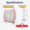Unbranded 7x7 ft Baseball Softball Hitting Net w/ Large Ball