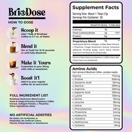 Briodose Café Adaptogénico Con Colágeno 30 Porciones