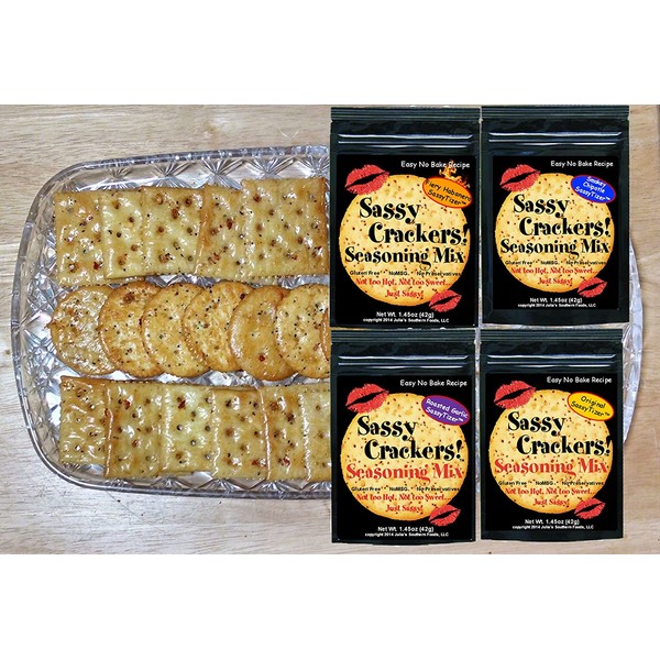 Sassy Crackers Seasoning Mix Roasted Garlic