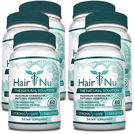 HairNu Dietary Supplement for Hair Growth (6 Bottles)