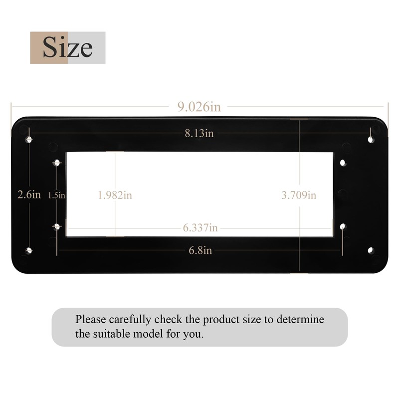 Ctuoptuo Adapter Plate, Mounting Plate with 8 screws, Fit for