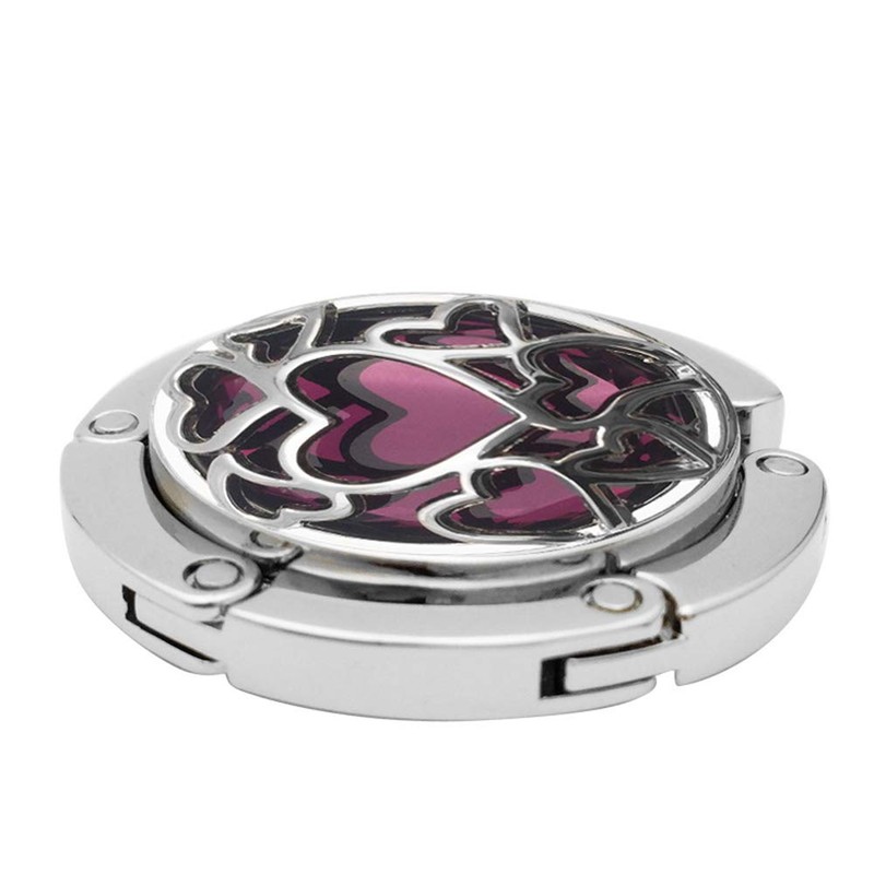 Grtdrm Multiple Hearts Style Premium Foldable Handbag Bag Purse Hanger