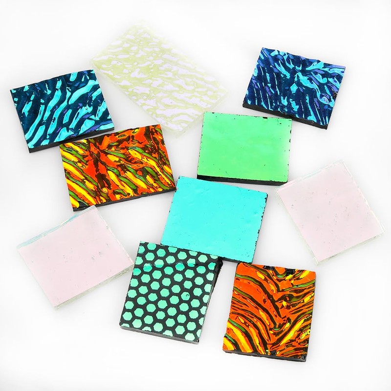 3 Bags /84g COE90 Dichroic Glass Scrap Assorted Fusible Glass
