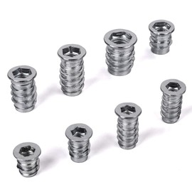 So-Tech Professional Screw-In Sleeve with Cover Edge M8 x 15 mm Galvanised Steel with Hexagon Socket Pack of 100