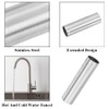 Faucet Mount Extension Shank 100mm Stainless Steel Threaded Pipe Bathroom