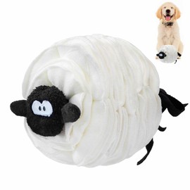 Tierglück Interactive Sniffer Ball with Squeak, Treat Dispensing Puzzle Toy for Dogs - Slow Feeder and Fun Toy to Keep Bored Dogs Busy