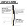 Rear Wiper Arm Blade Nut Set Replacement for Jeep Wrangler