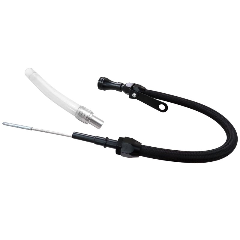 for LS Truck Engine Flexible Oil Black Dipstick Aluminum Stainless