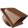 Brown External Vent Cover Kit - 100mm Hooded Cowl with