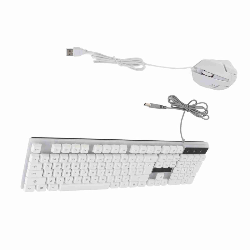 Keyboard and Mouse Combo 104 Keys RGB Backlit USB Wired