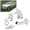 KSTE 4Pcs/Set Aluminum Engine Coolant Hose Flange Kit Compatible with