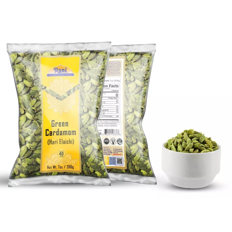 Rani Green Cardamom Pods Spice (Hari Elachi) 14oz (400g)