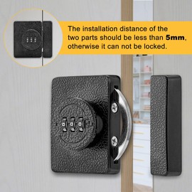 Lpraer 2 Pack Combination Cabinet Hasp Locks, Keyless Cabinet Lock Rotary Hasp Locks 3-Digit Mechanical Password Code Door Locks for Swinging/Sliding Doors