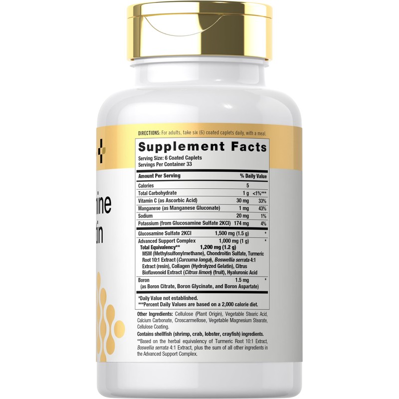 Doctor's Way Glucosamine Chondroitin MSM Turmeric | 200 Caplets |