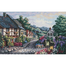 Dimensions Needlecrafts 3817 Counted Cross Stitch, Memory Lane , Gold