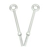QWORK Eye Bolt with Nuts, 3/4'' x 12" Galvanized Eye