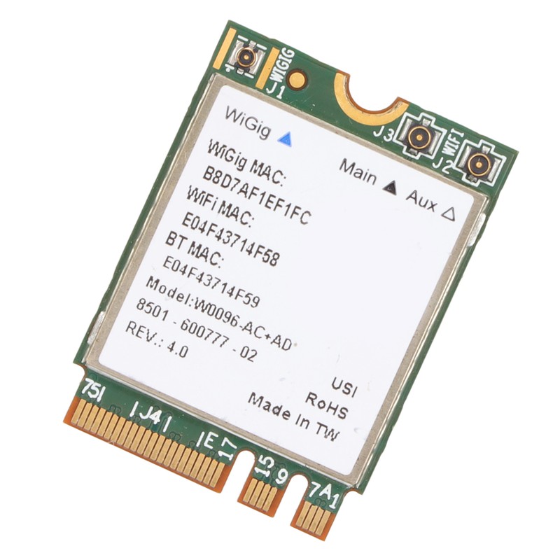 Wireless Net Card 867Mbps M.2 NGFF Wide Coverage 2.4Ghz 5Ghz