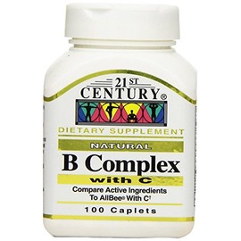 21st Century B Complex with Vitamin C Tablets, 100-Count (3 Pack)