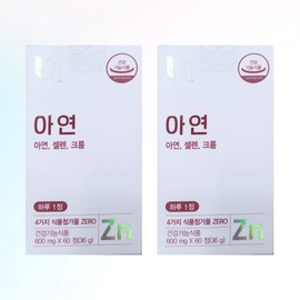 Vitamin House Zinc Selenium, 2 units, 60 tablets / 비타민하우스 아연셀렌크롬, 2개, 60정