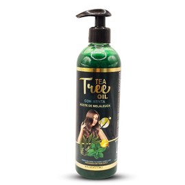 Shampoo de Arbol con Menta Tea Tree Oil Shampoo with Mint Repairing 16 fl oz Natural HierbasMexico