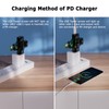 YOJOCK USB Tester Messger?t 2-in-1 USB C Strommessger?t Digital Multimeter