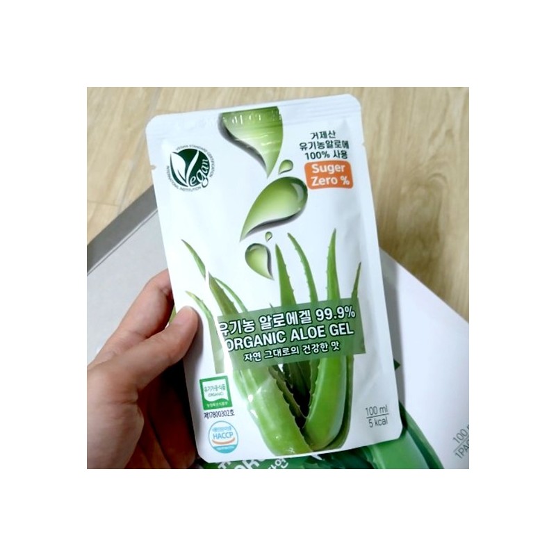 Barun Farms Geoje Organic Aloe Gel 99.9% 100ml x 10