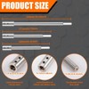 BOFRHME Forstner Bit Extension for 3/8Inch Round Shank, High-Carbon Steel