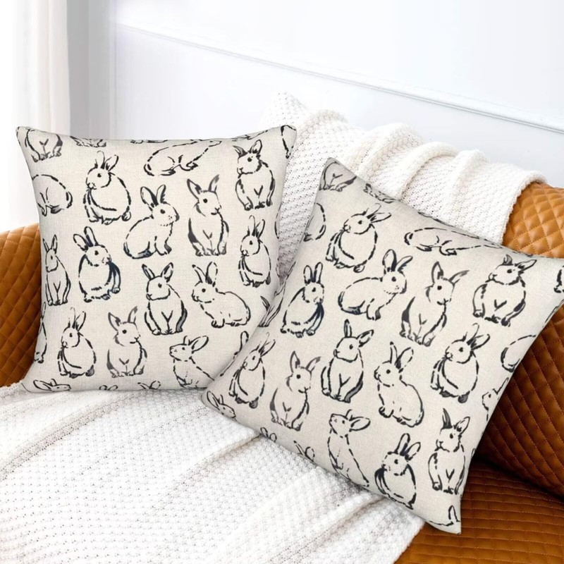 Sunshineyan Easter Pillow Covers 18 x 18 Inch Set of